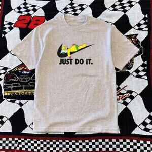 Homer Simpson Just Do It Tee In Grey And Yellow